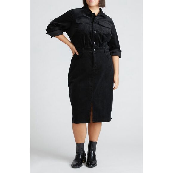 New Universal Standard Corduroy Shirtdress Size S - Picture 2 of 7